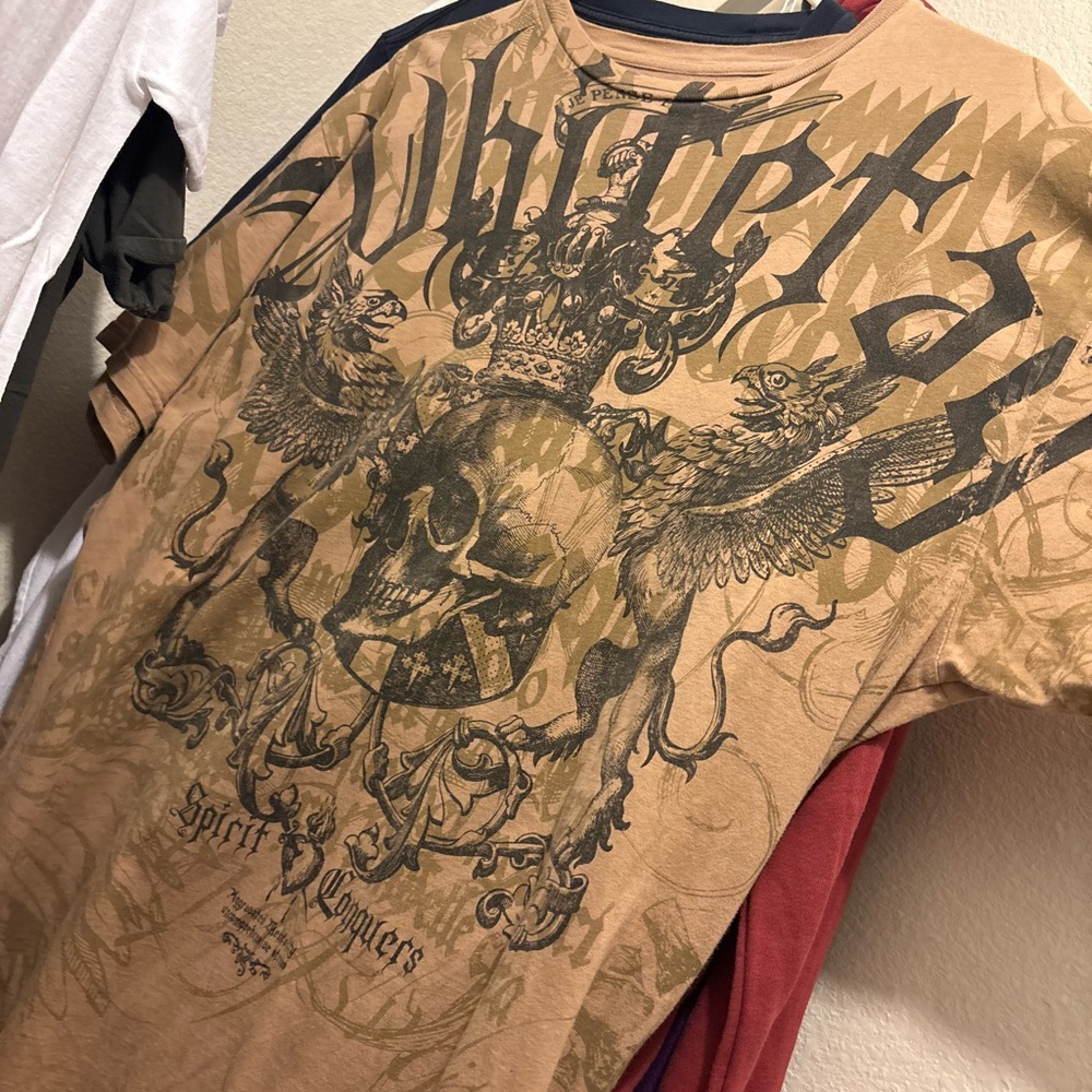 White Tag Goth Oversized T Shirt